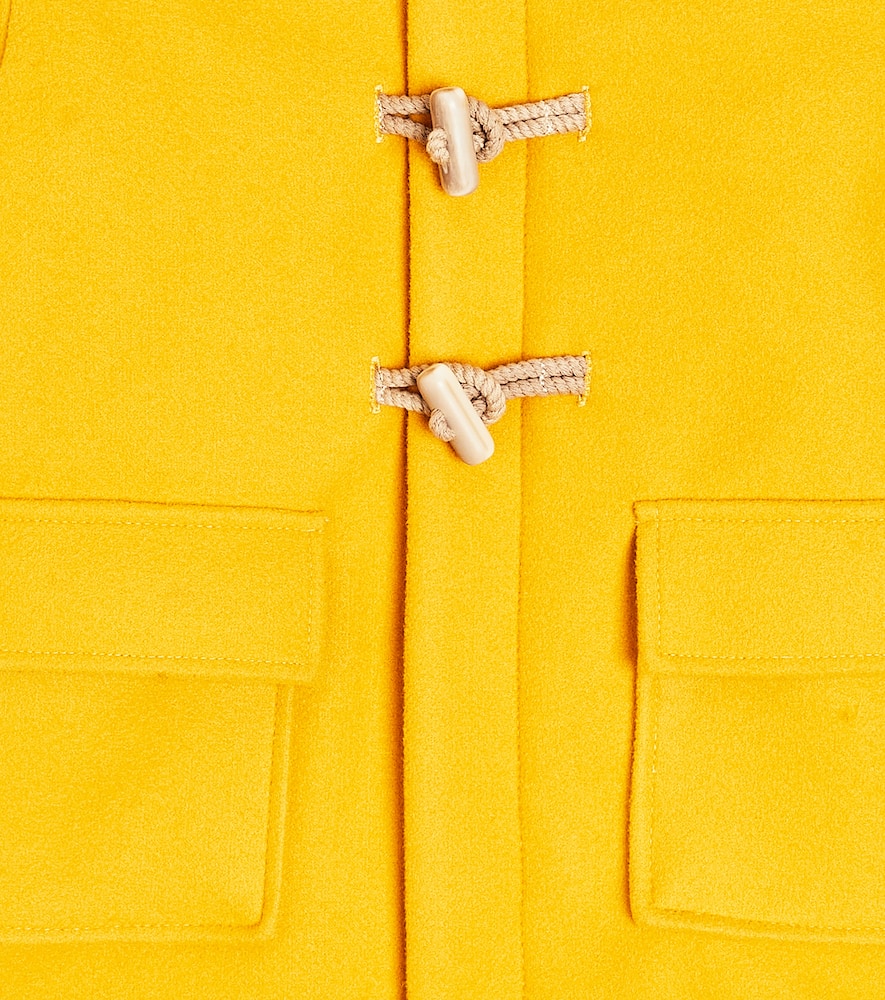 Il Gufo Hooded Coat In Yellow