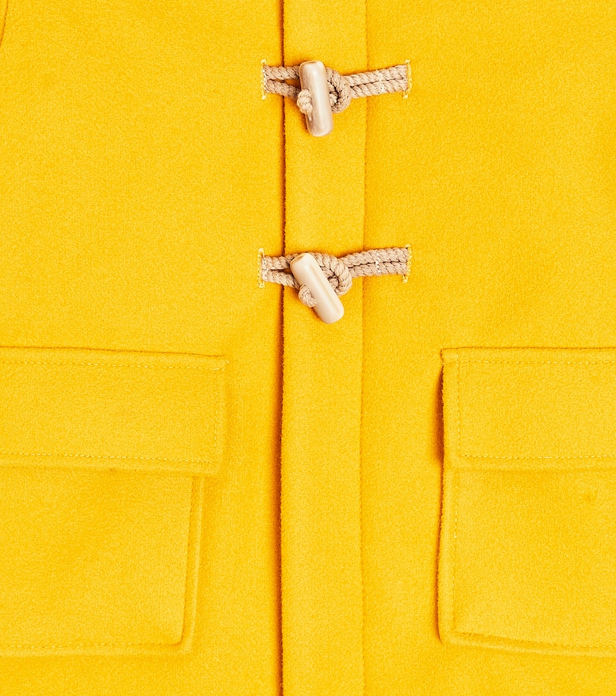 Shop Il Gufo Hooded Coat In Yellow