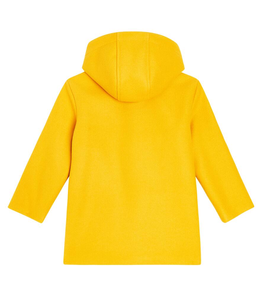 Il Gufo Hooded Coat In Yellow