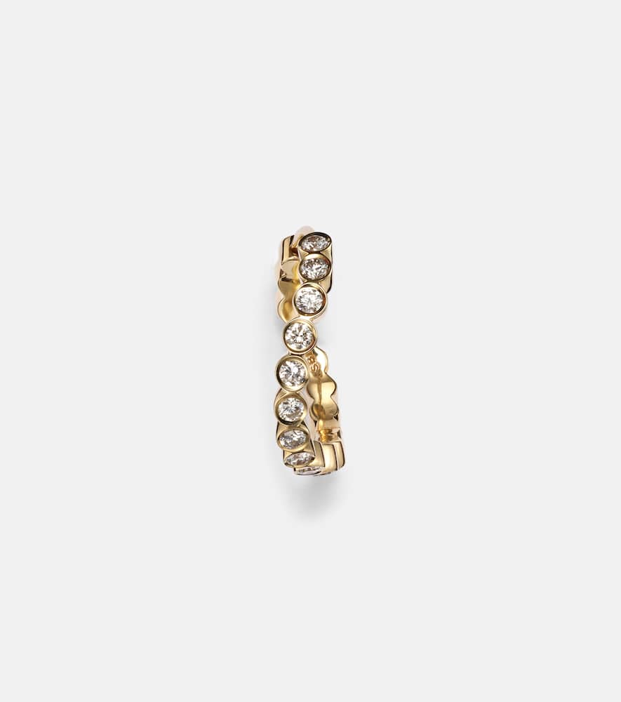 Sophie Bille Brahe Courant 18kt gold single earring with diamonds