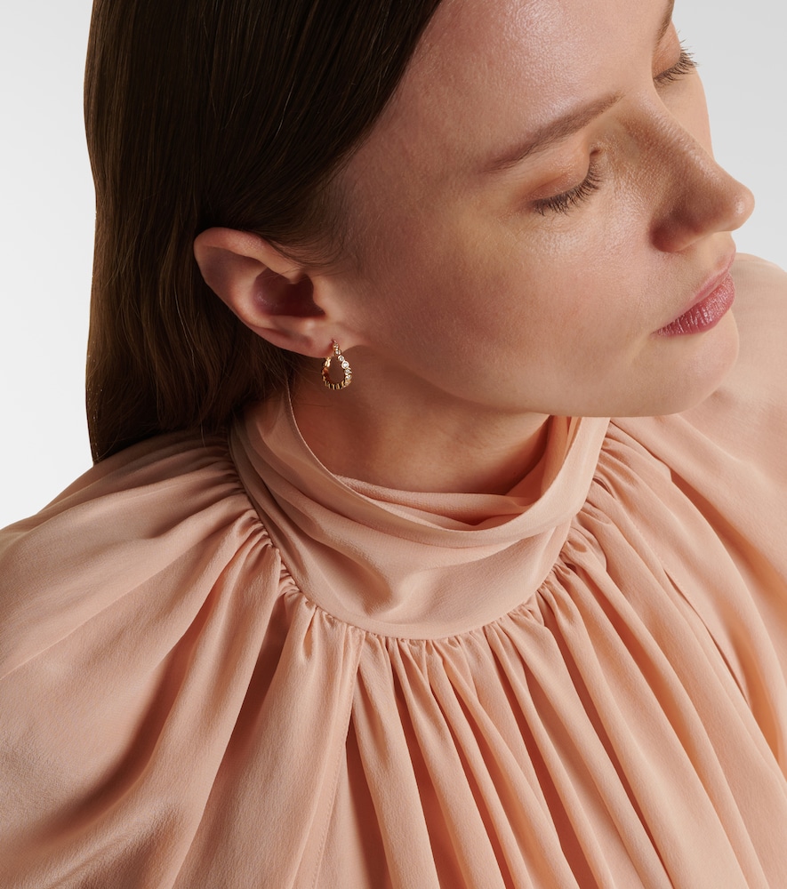 Sophie Bille Brahe Courant 18kt gold single earring with diamonds