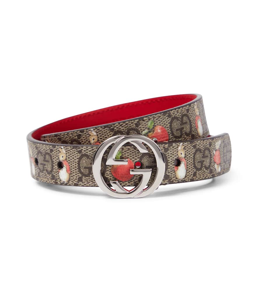 Gucci Kids x Peter Rabbit GG printed canvas belt
