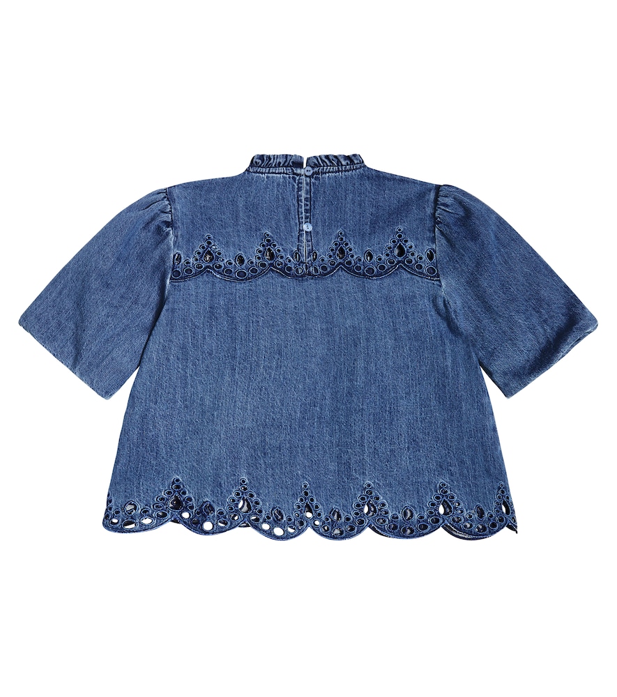  Petite Amalie Petite Amalie Top Aus Baumwoll-chambray 