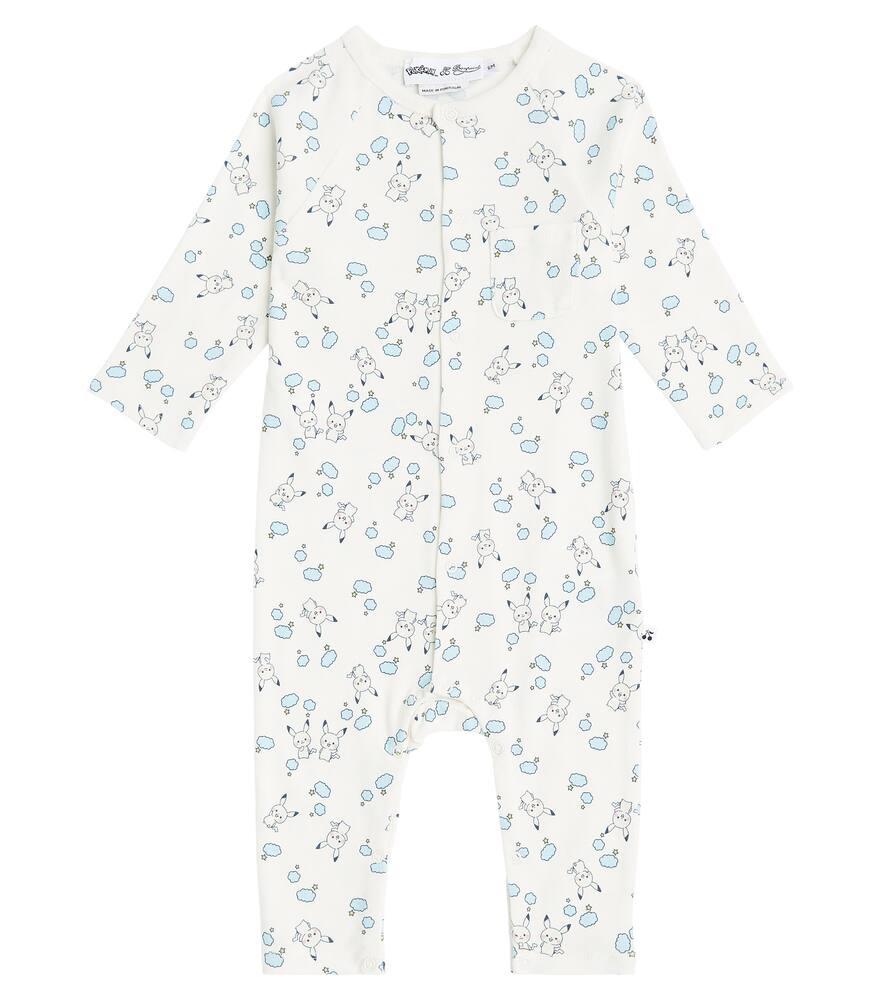 Bonpoint x Pokémon Baby Boris printed cotton pajama set