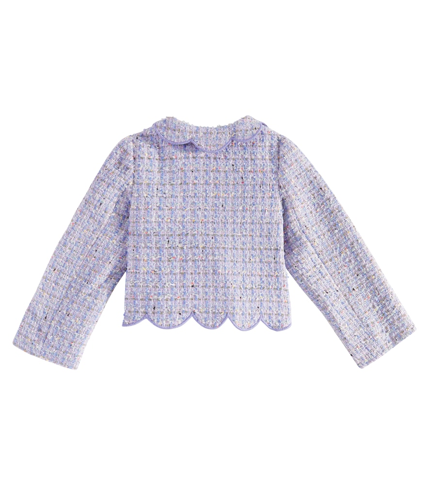  Self-portrait Kids Self-portrait Kids Scalloped Bouclã© Jacket 