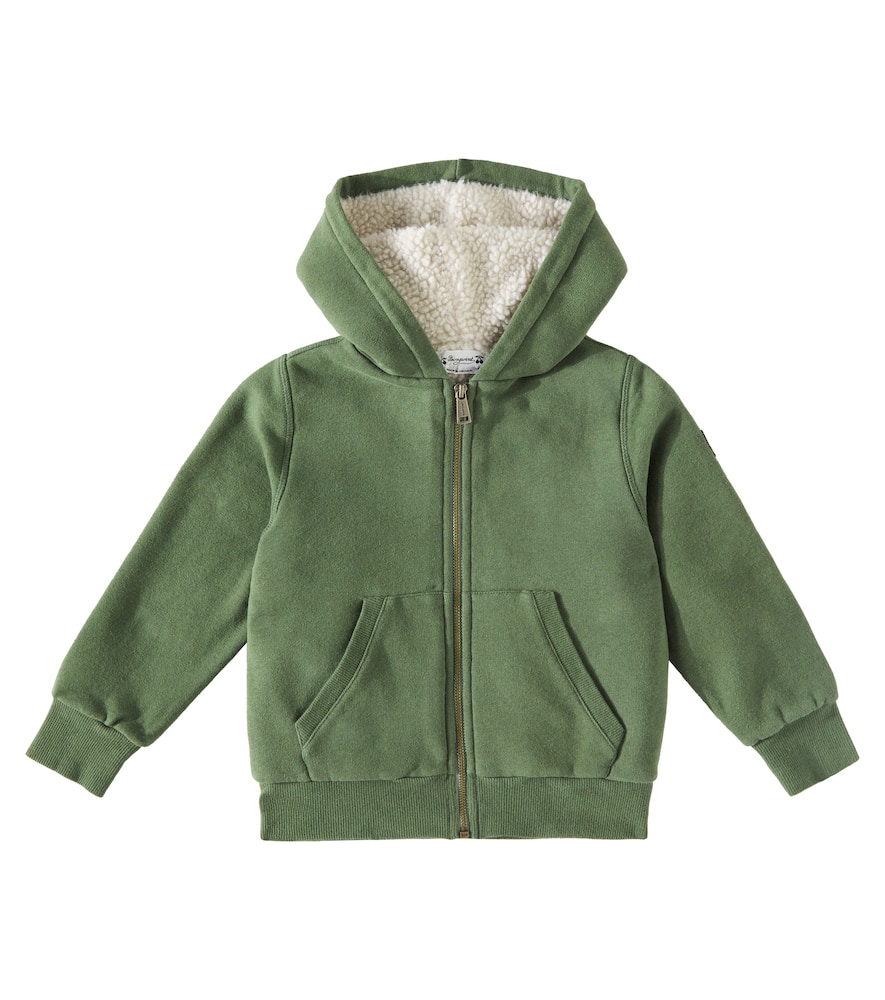 Bonpoint Bradford cotton-blend zip-up hoodie