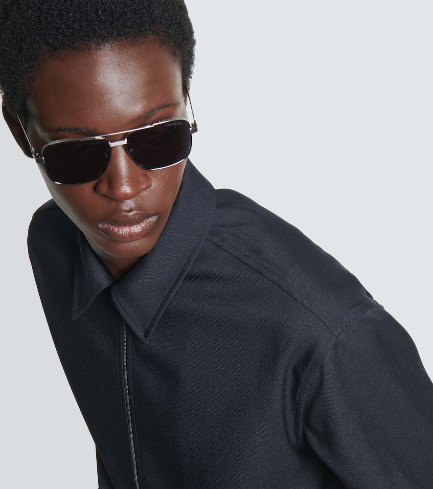 Dior Cd Diamond Square Sunglasses In Blue