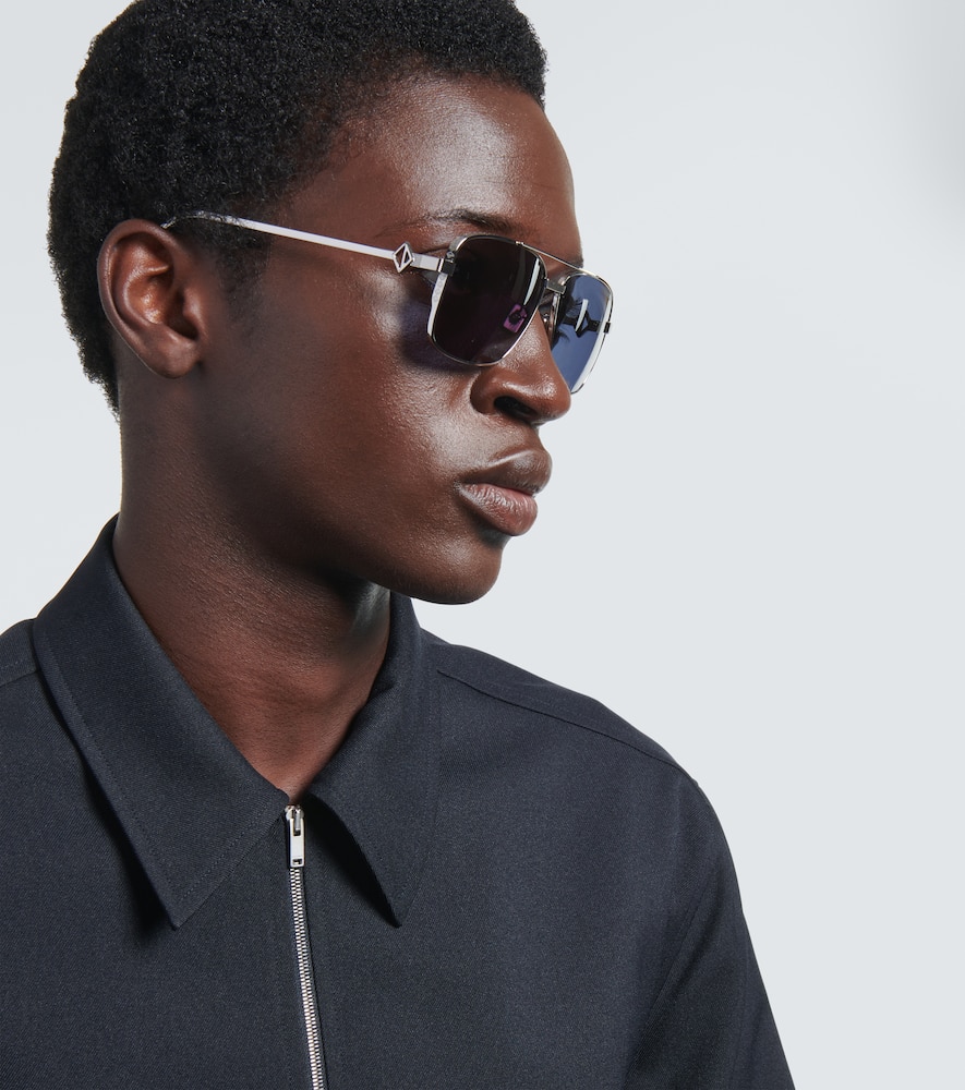 Dior Cd Diamond Square Sunglasses In Blue
