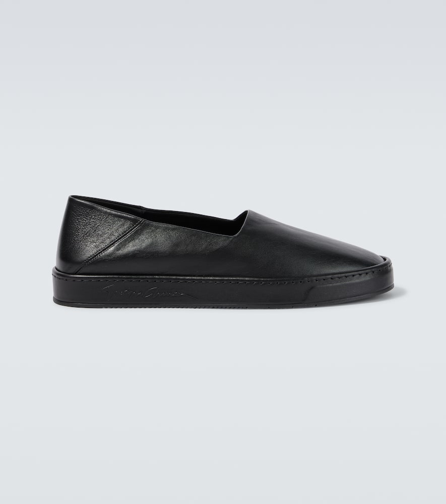 Leather loafers