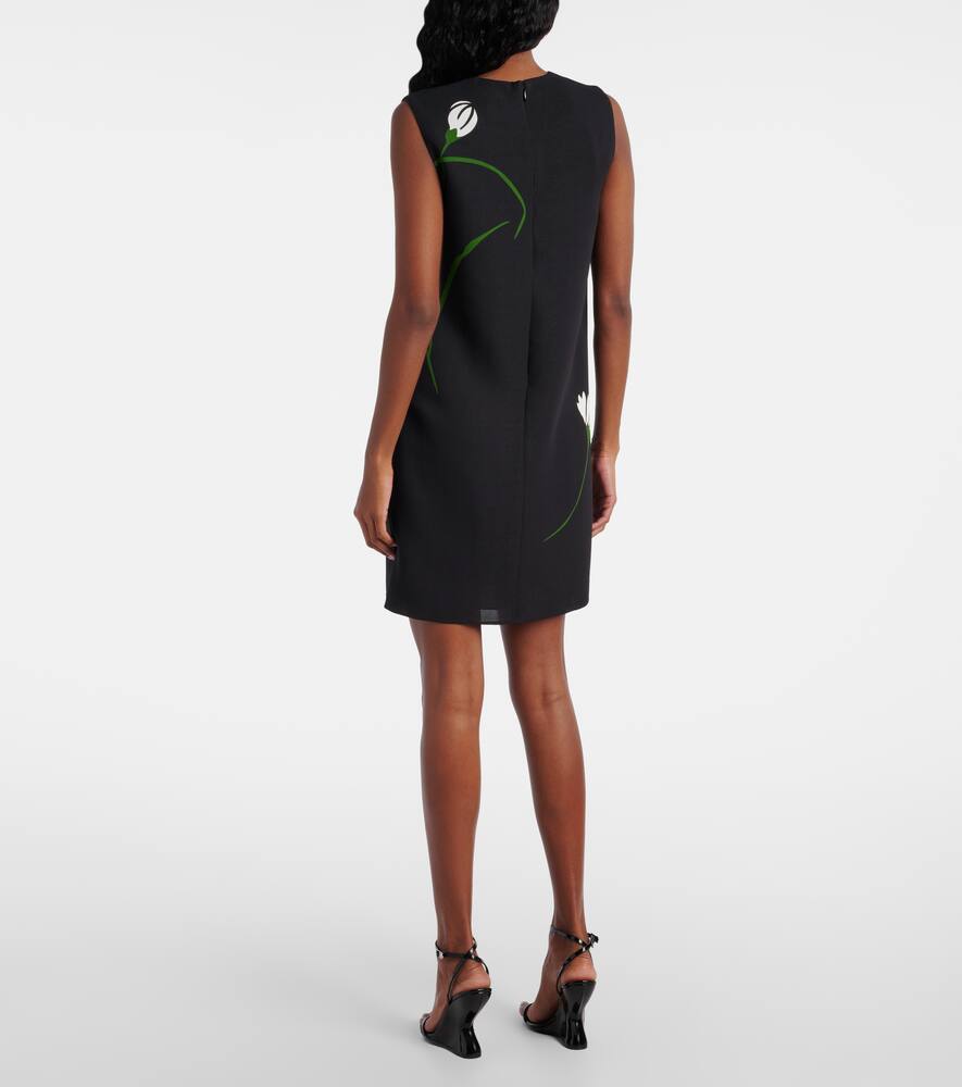 Veronica Beard Cromwell Floral Sleeveless Shift Dress In Schwarz