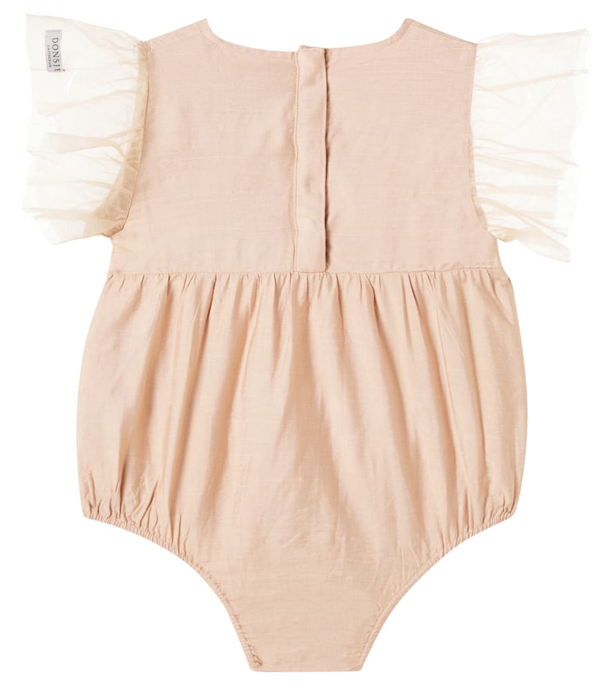 Donsje Baby Vailen Embroidered Bodysuit In Neutral