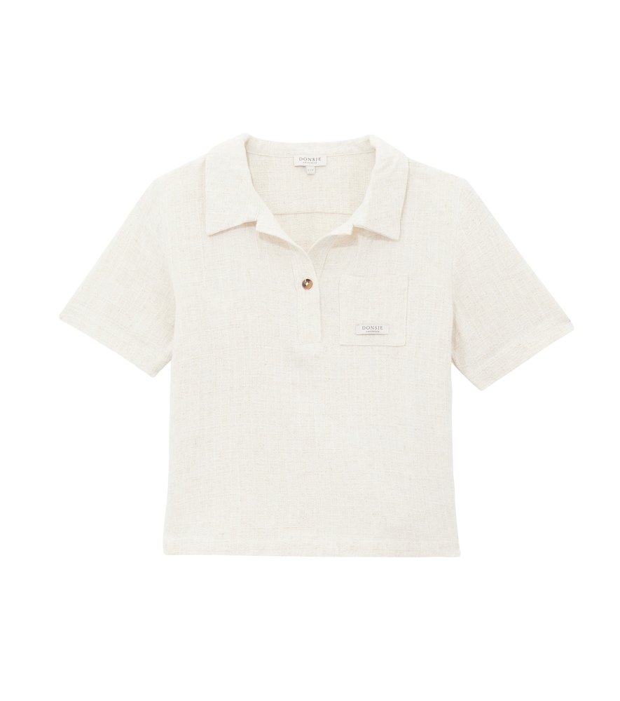 Donsje Beige Fortt Linen And Cotton Polo Shirt Y 6/7 - Mytheresa