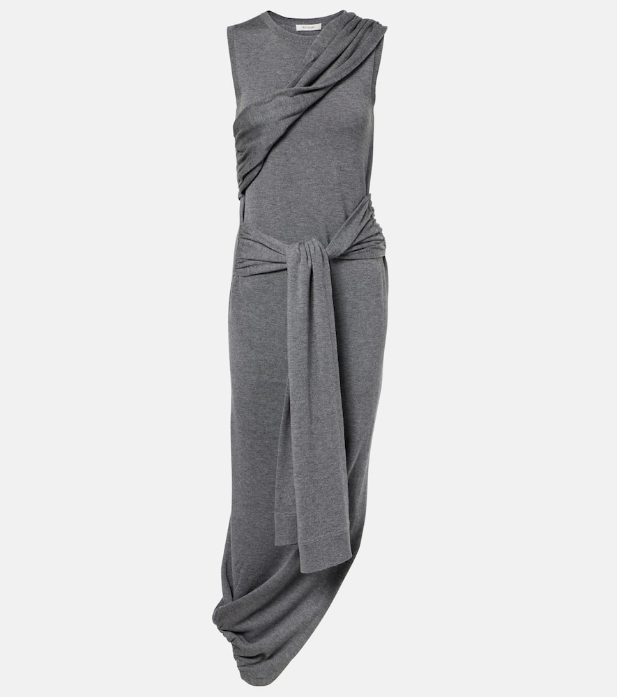 Jw Anderson Grey Jersey Dress In Gray