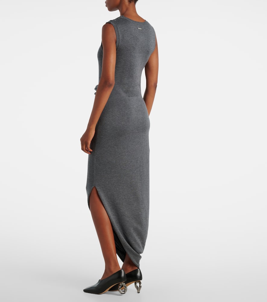 Jw Anderson Grey Jersey Dress In Gray