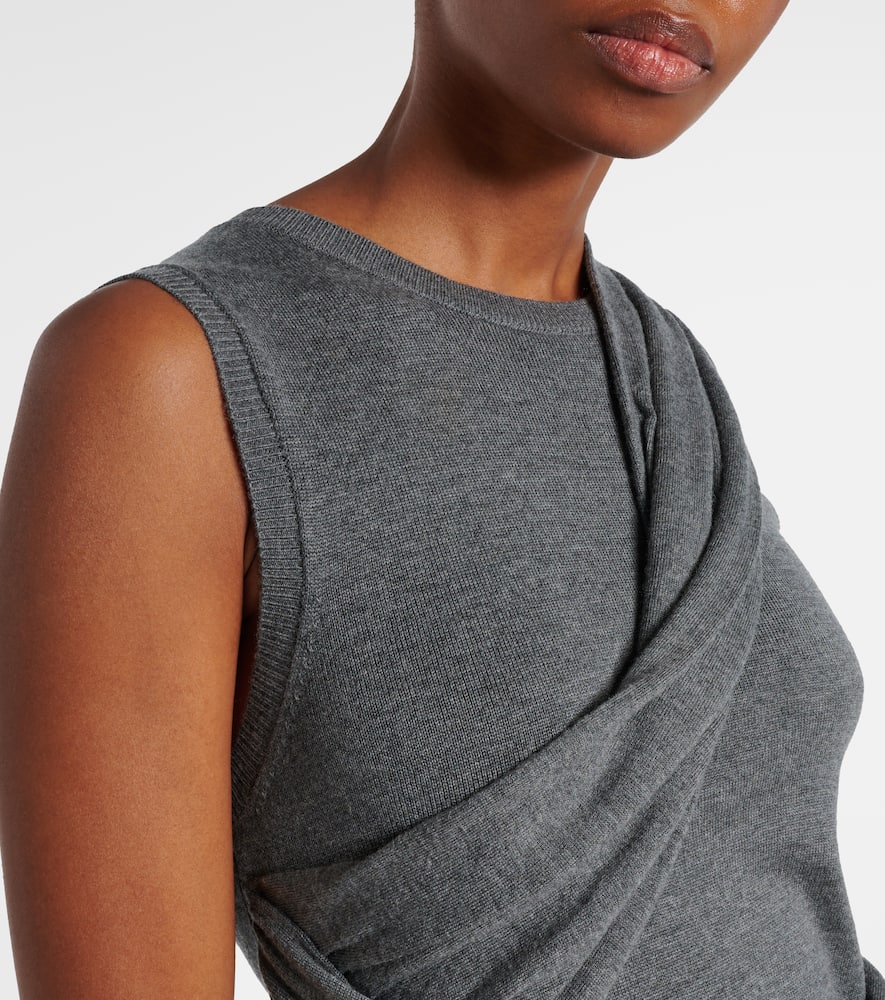 Jw Anderson Grey Jersey Dress In Gray