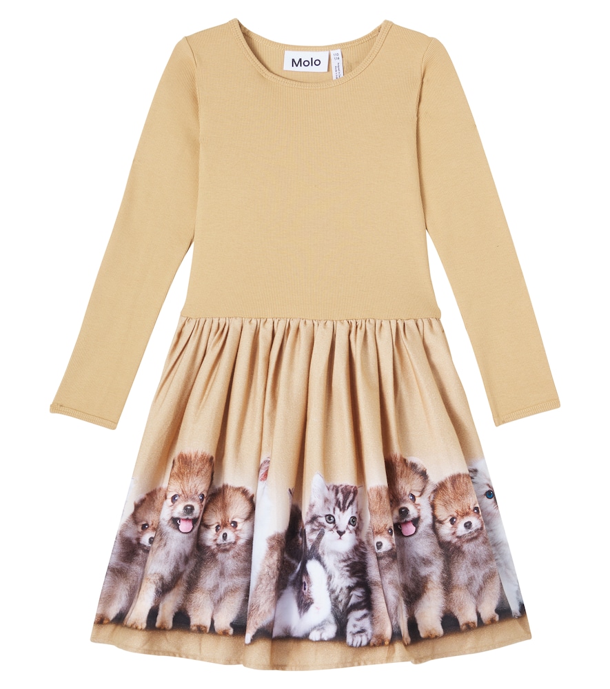 Molo Casie Warm Printed Cotton Blend Dress