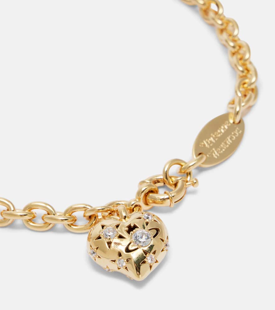 Vivienne Westwood Lee Embellished Gold-plated Necklace In Gold
