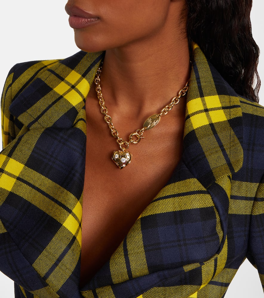 Vivienne Westwood Lee Embellished Gold-plated Necklace In Gold