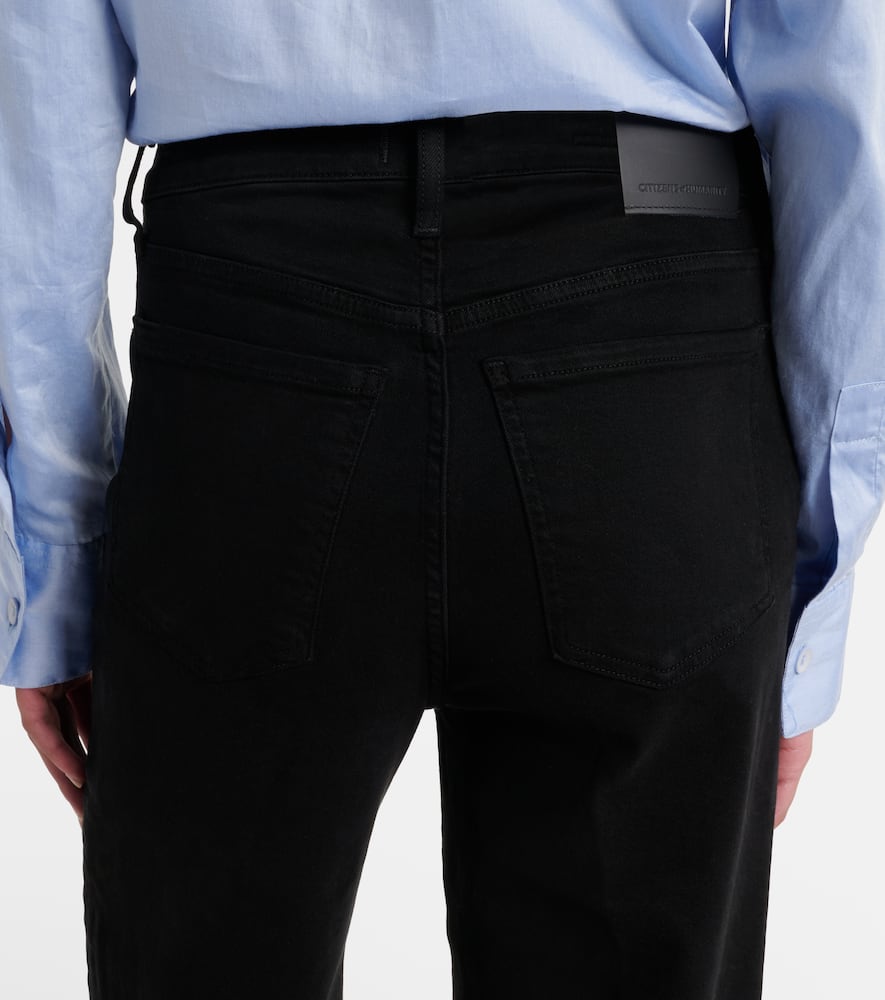 Citizen Of Humanity Lyra High-rise Wide-leg Jeans In Black