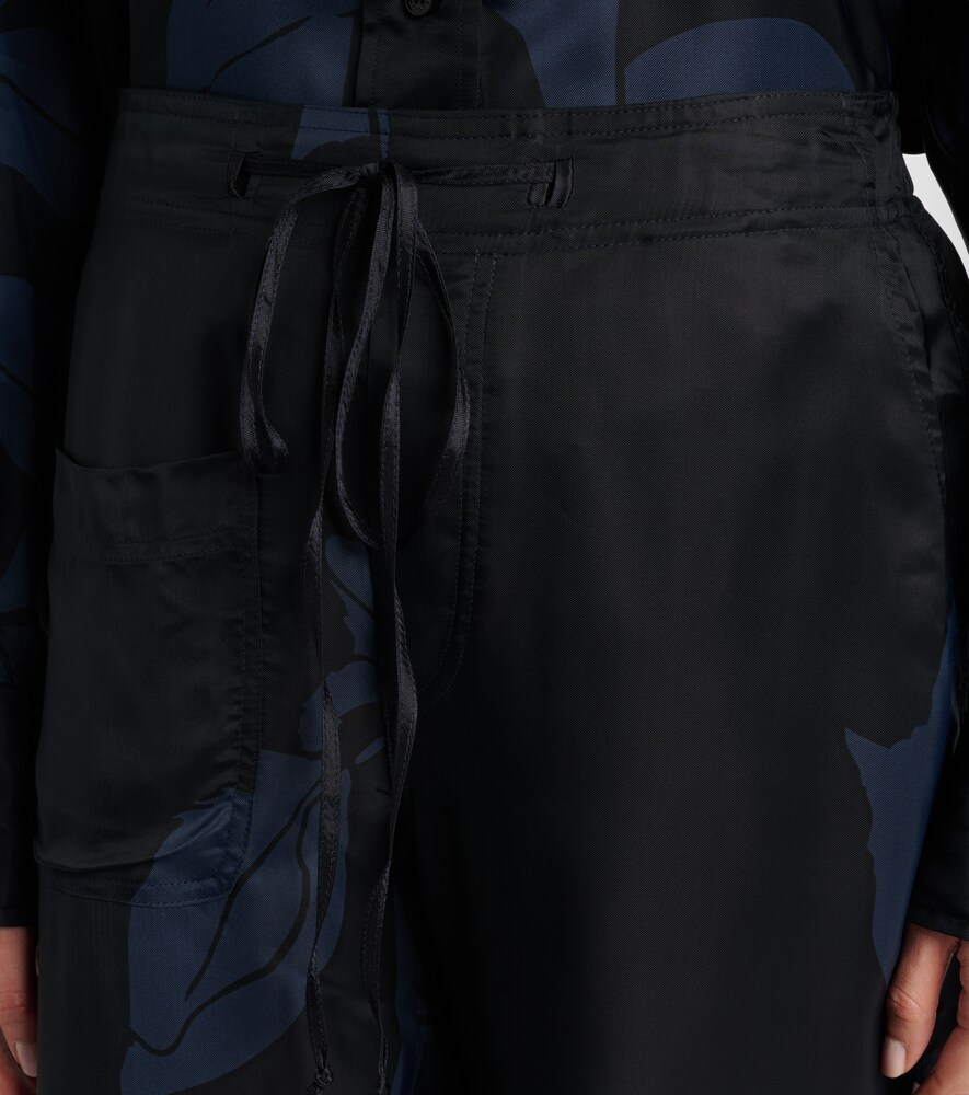  Victoria Beckham Victoria Beckham Floral Twill Cargo Pants 