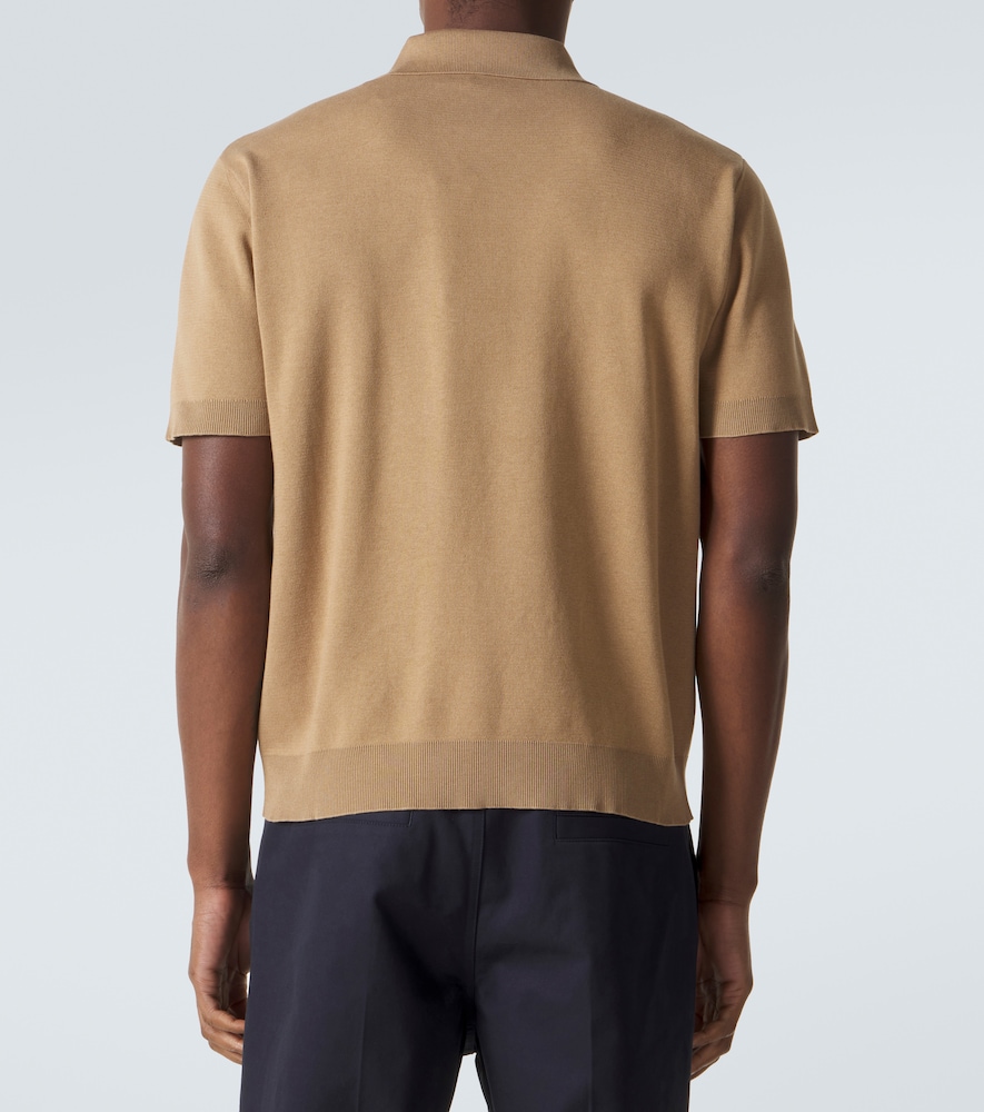 Interlocking G Silk And Cotton Polo Shirt