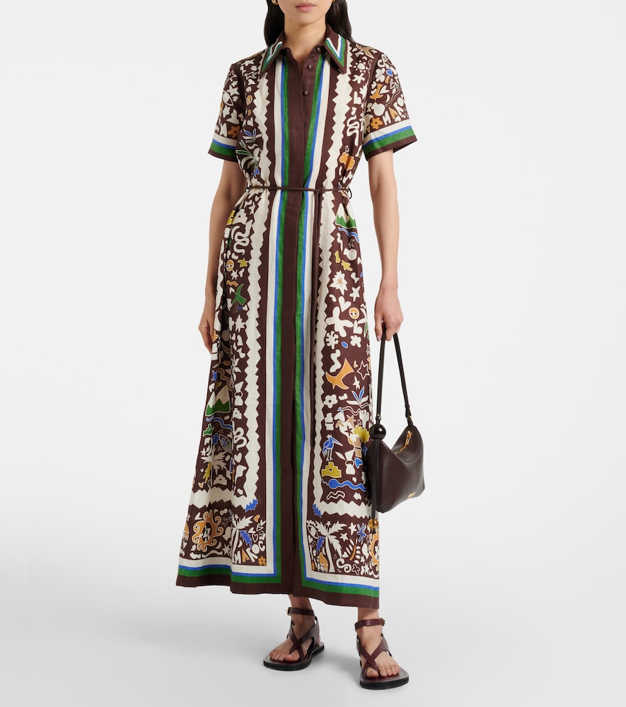  Alemais Alémais Hemdblusenkleid Maroc Aus Leinen 