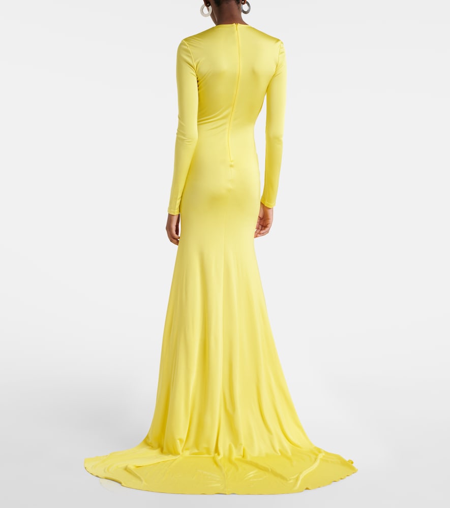  David Koma David Koma Embellished Jersey Gown 