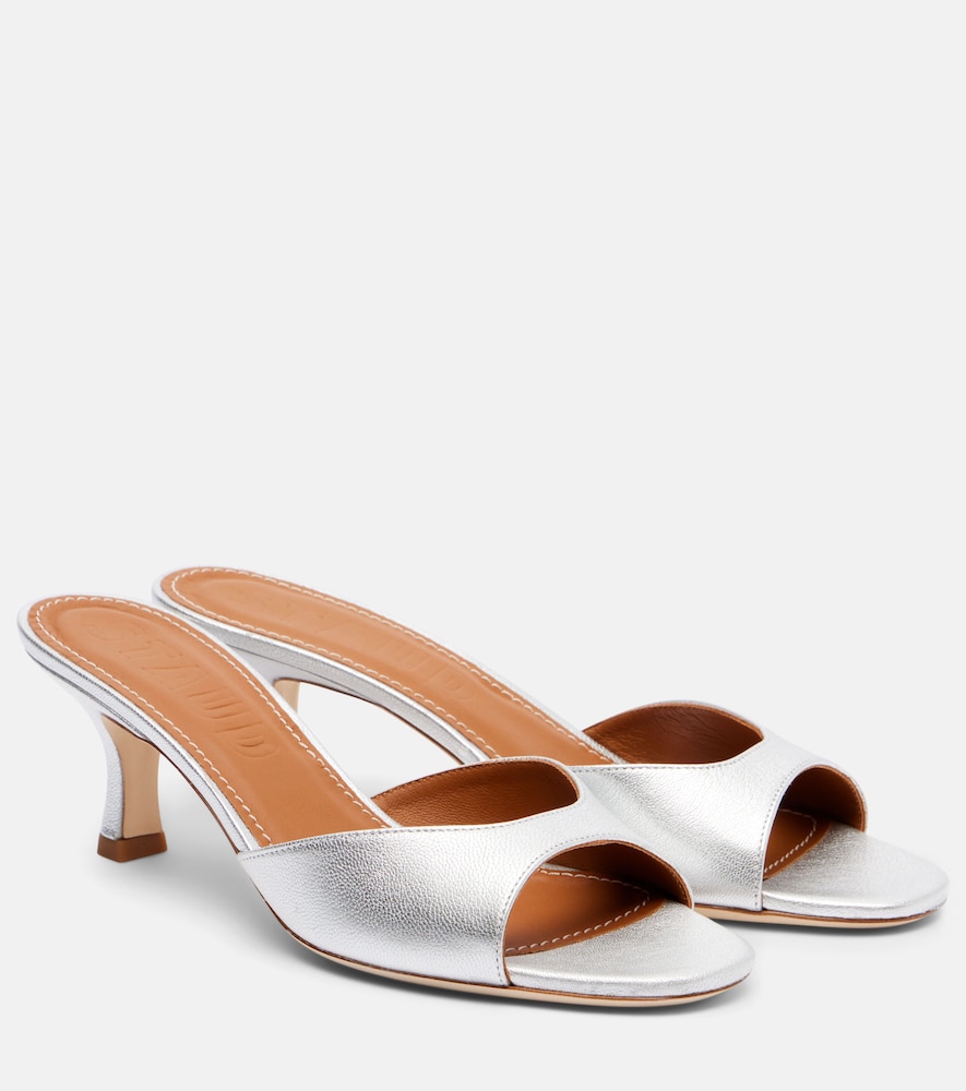 Staud Brigitte leather mules