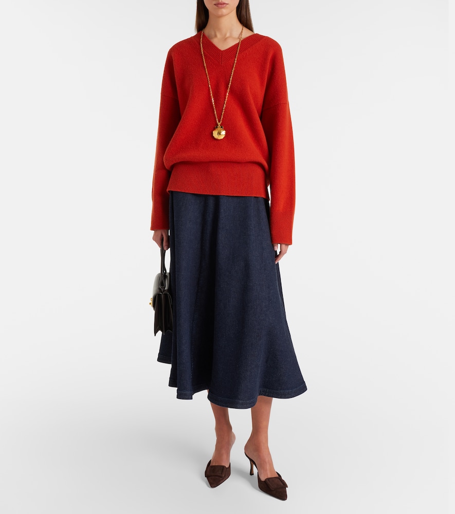  Altuzarra Altuzarra Varda Denim Midi Skirt 