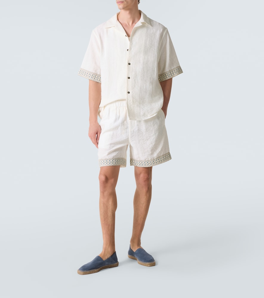  Commas Commas Bermuda-shorts Mit Häkelstrick 