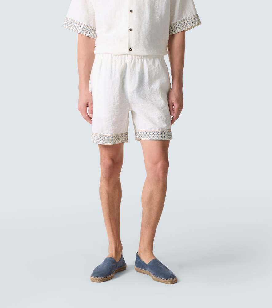  Commas Commas Bermuda-shorts Mit Häkelstrick 