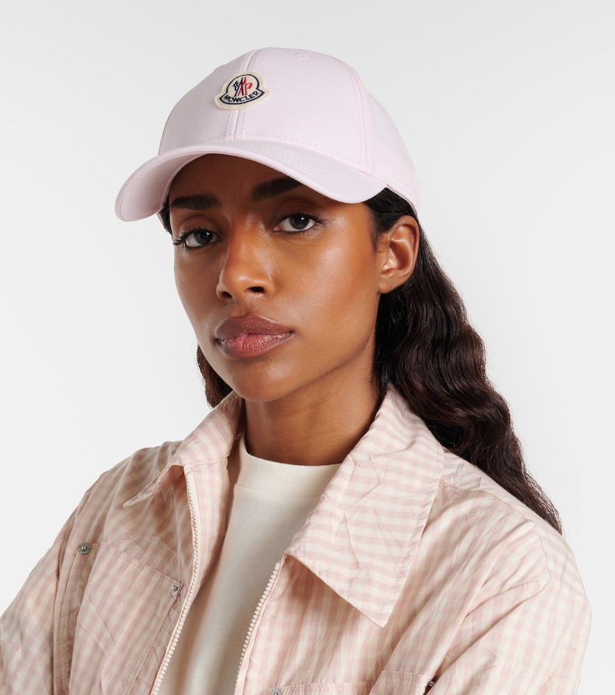 Moncler Logo cotton gabardine baseball cap