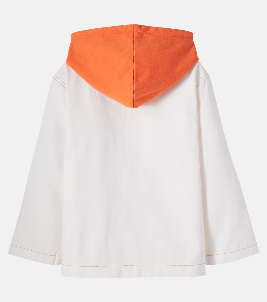  Stella Mccartney Kids Stella Mccartney Kids Embroidered Cotton Canvas Jacket 