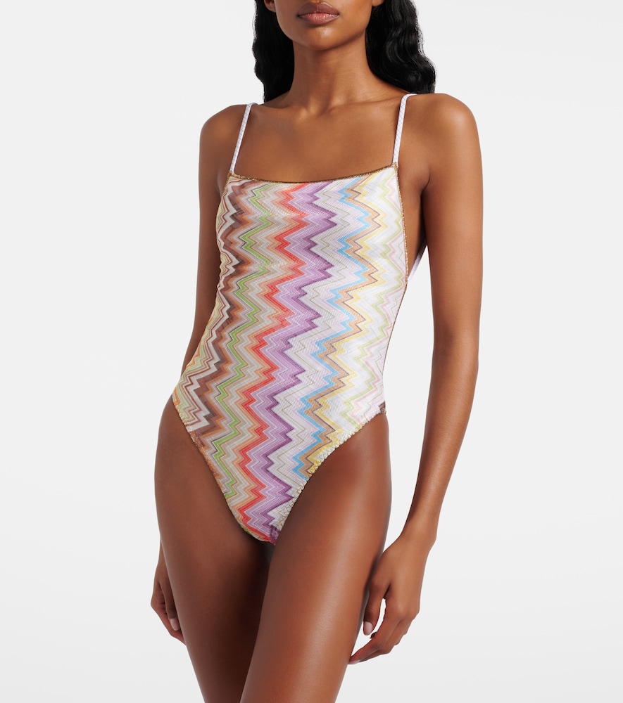 Missoni Zigzag open-back swimsuit