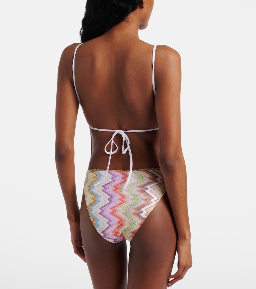  Missoni Missoni Zigzag Open-back Swimsuit 