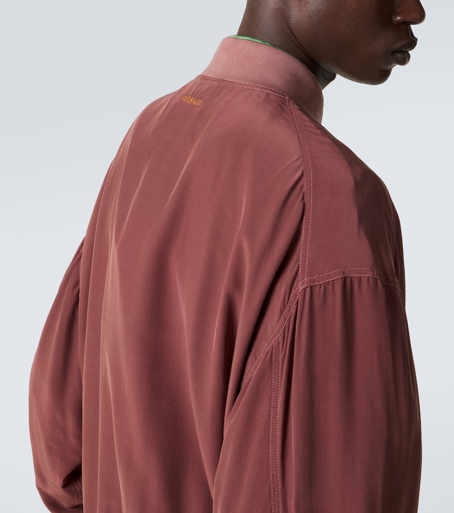  Versace Versace Oversize-blouson Aus Seidenpopeline 