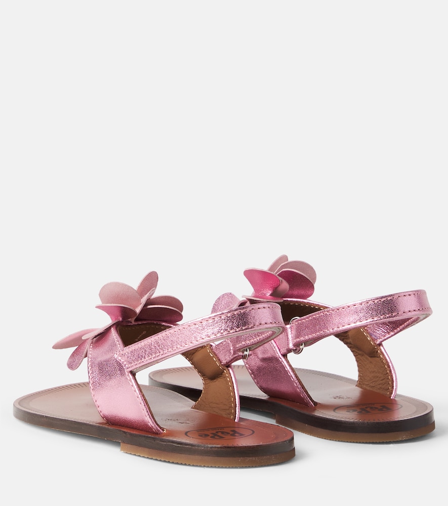  Pepe Pèpè Sandalen Aus Metallic-leder 