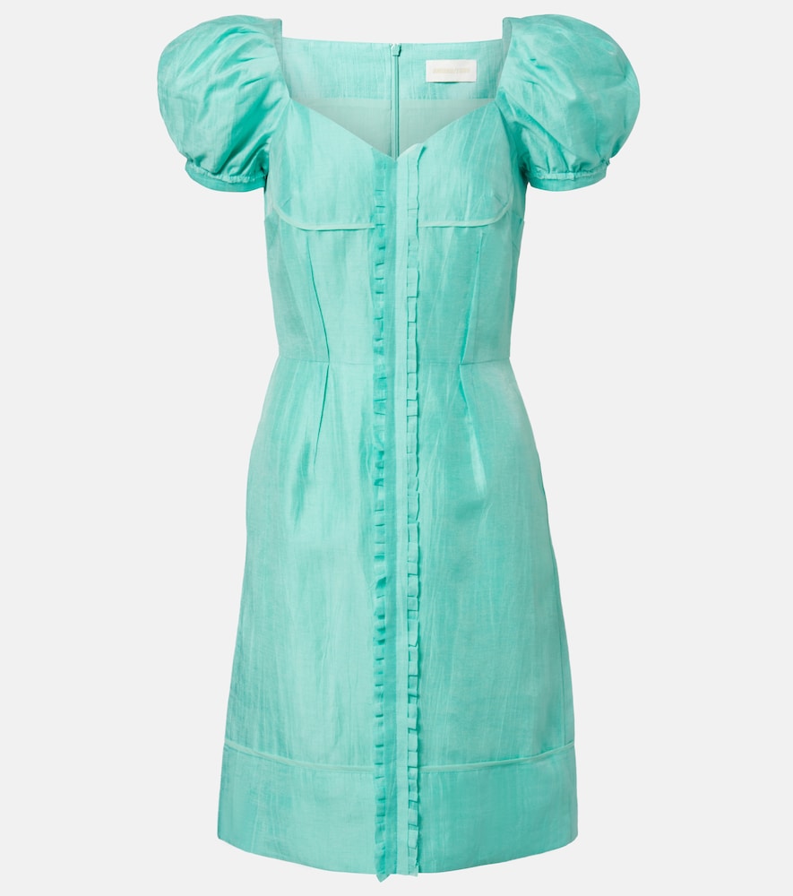 Shushu/Tong inen-blend midi dress