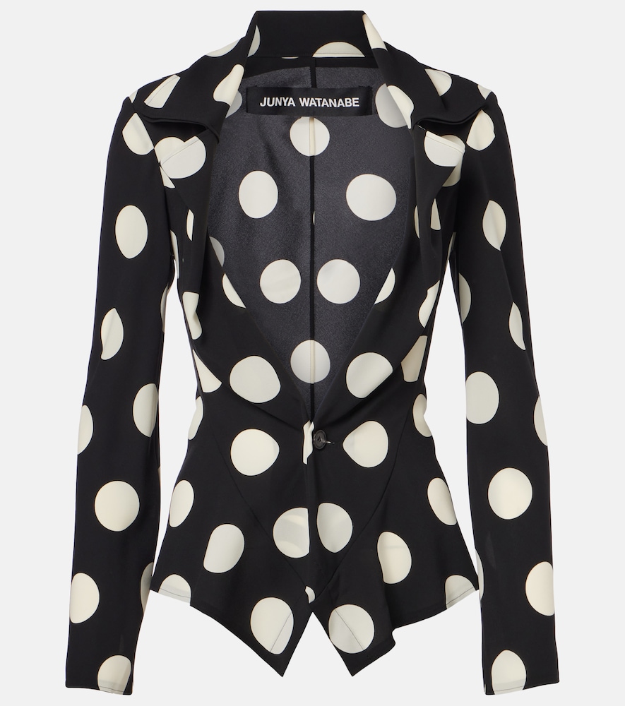 Junya Watanabe Polka-dot georgette blazer