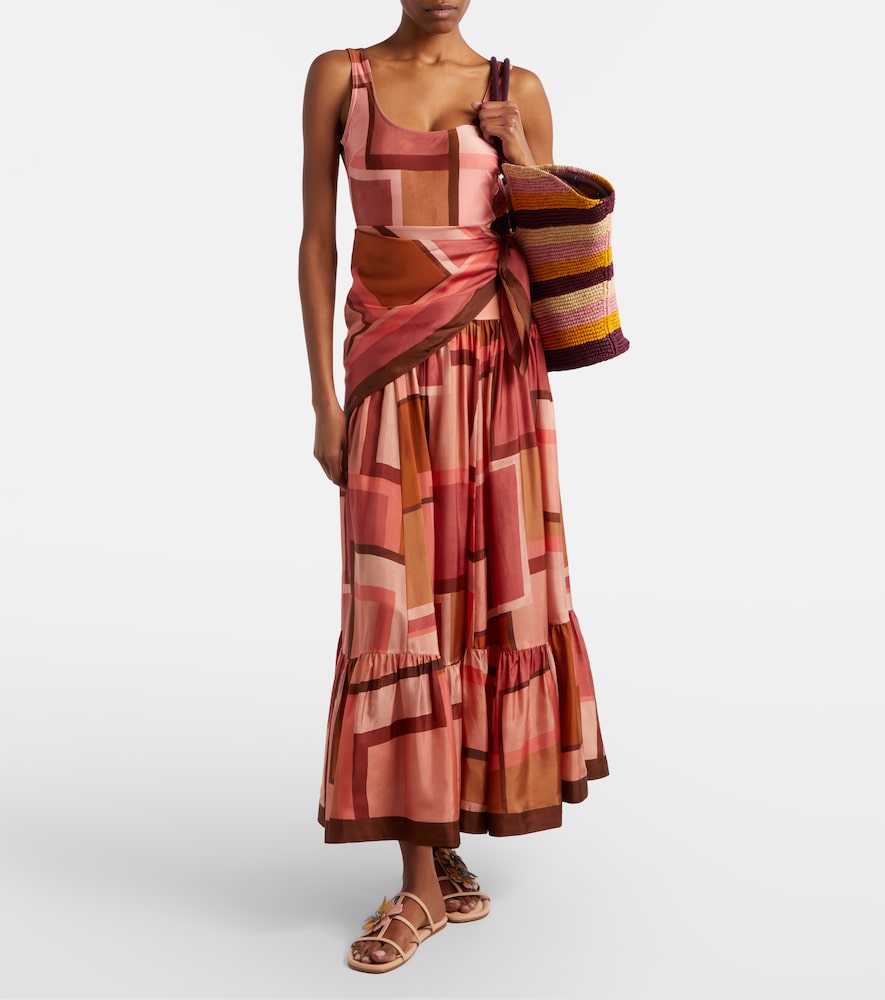  Zimmermann Zimmermann Goldentime Large Raffia Tote Bag 