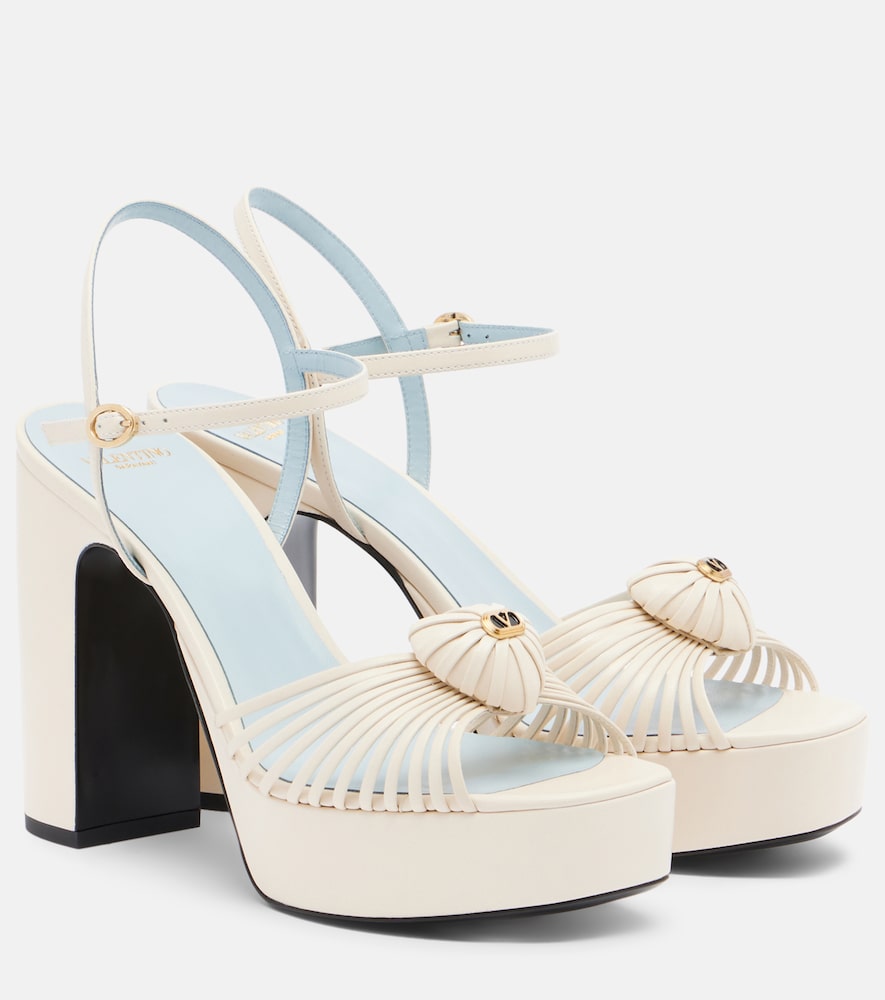 Valentino Garavani Caur Royal leather platform sandals