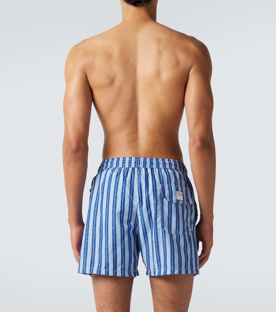  Fedeli Fedeli Madeira Striped Swim Trunks 
