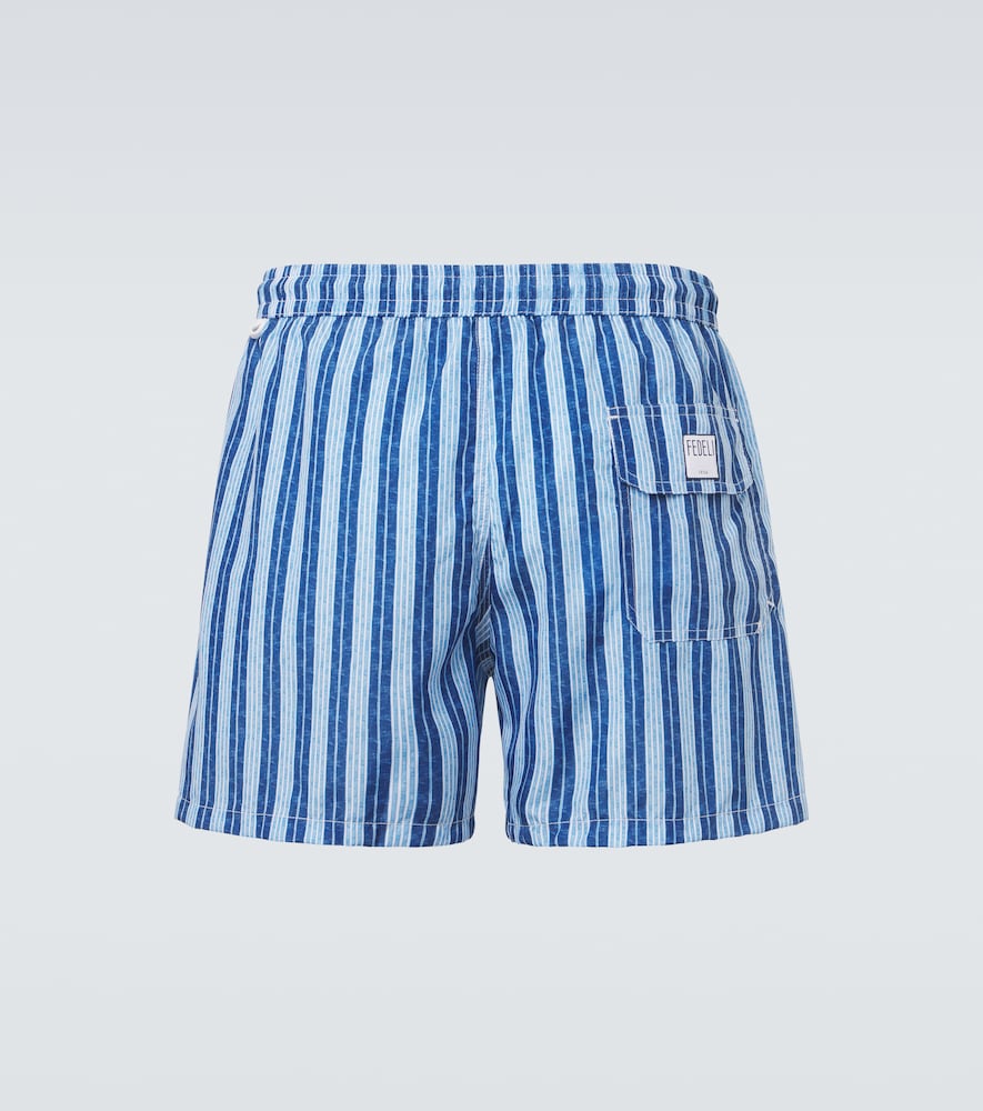  Fedeli Fedeli Madeira Striped Swim Trunks 