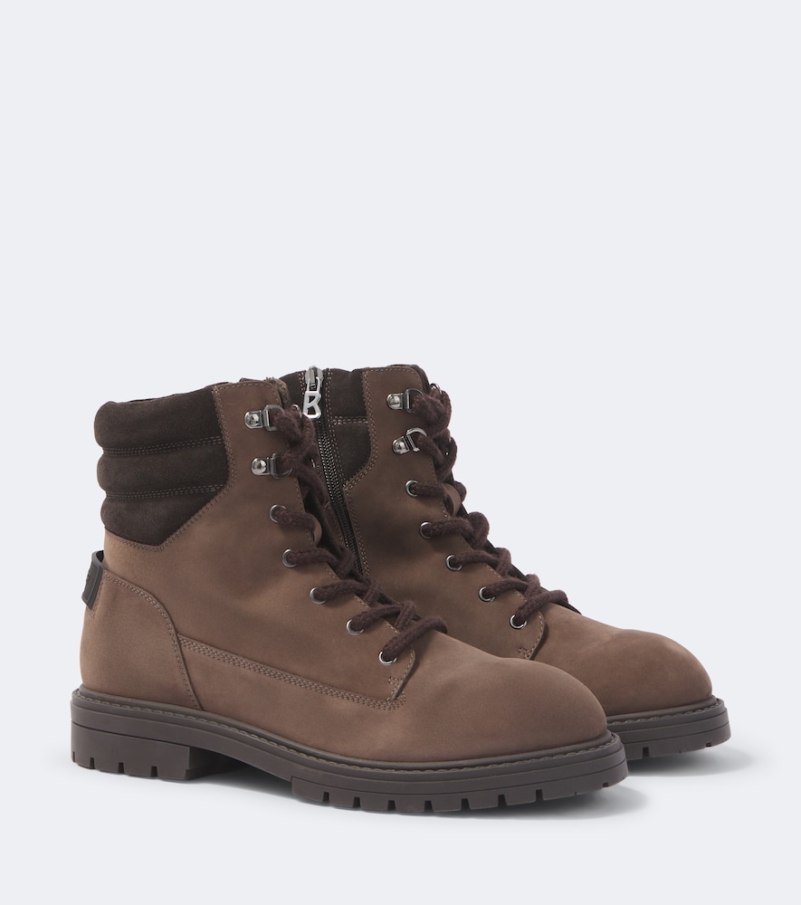 Bogner Bolzano Leather Lace-up Boots In Brown