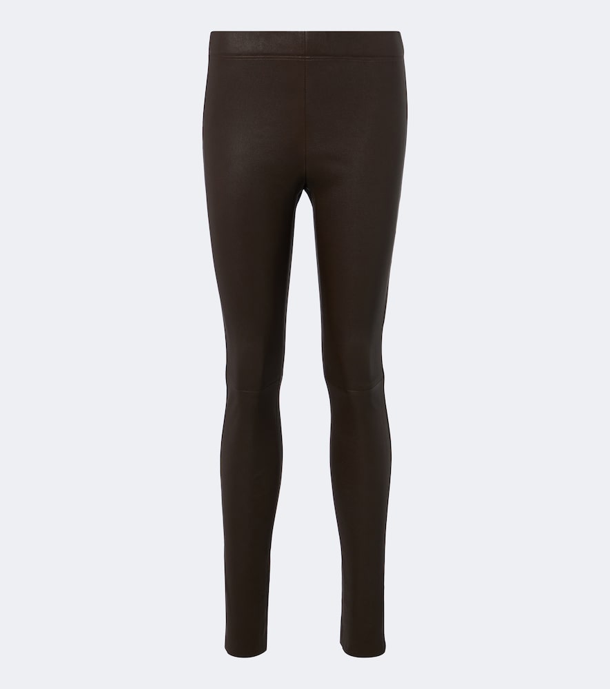 Leggings in pelle