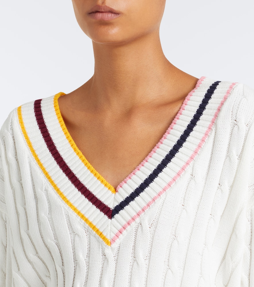 Josette Cable-Knit Cotton Sweater