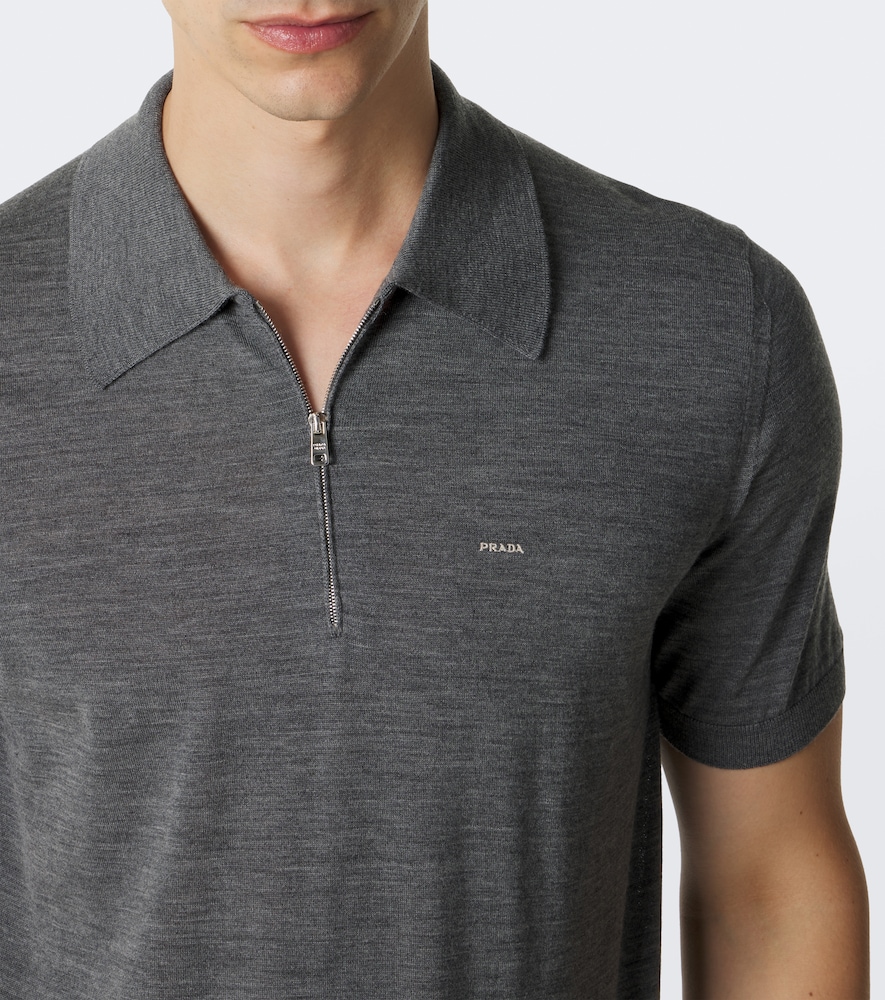 Virgin Wool Polo Sweater