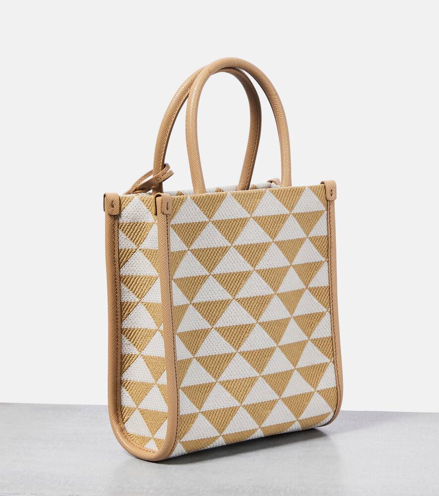 Prada Symbole Tote In Corda+talco