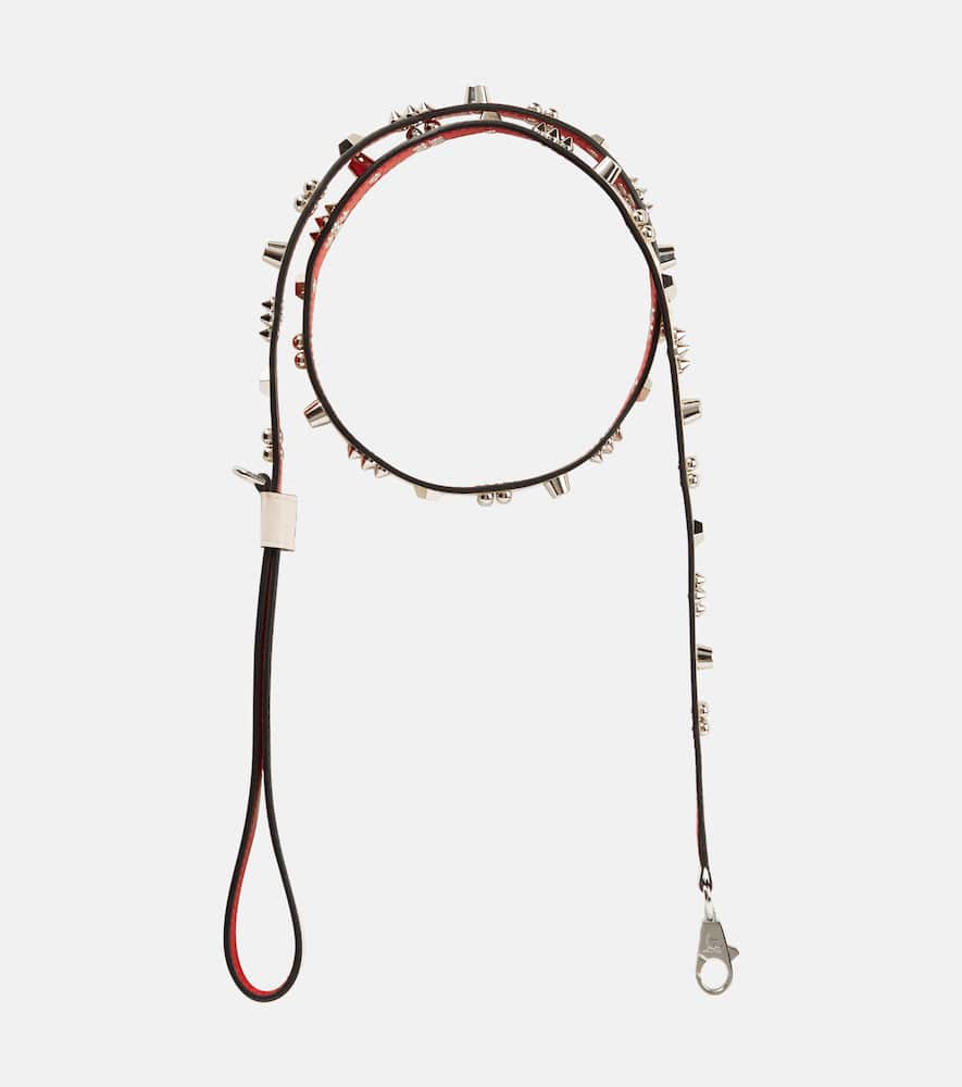 Christian Louboutin Loubileash spiked leather dog leash