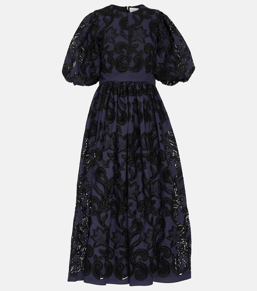 Erdem Puff-sleeve broderie anglaise dress